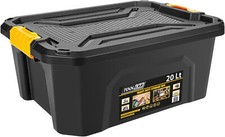 Heavy Duty 20L Storage Box with Clip on Lid For Home, Garage , Sheds & Lofts