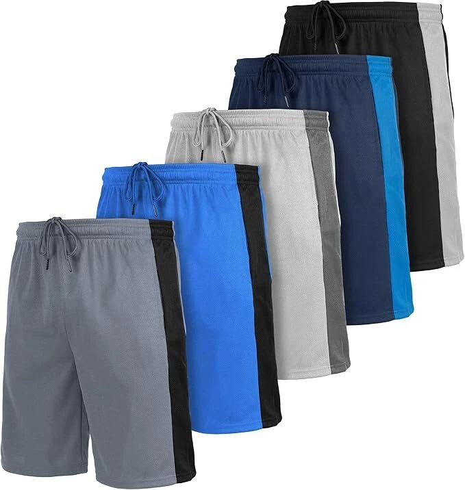 [5 Pack] Men’s Active Athletic Shorts Basketball Running Workout Training Gym
Opens in a new window