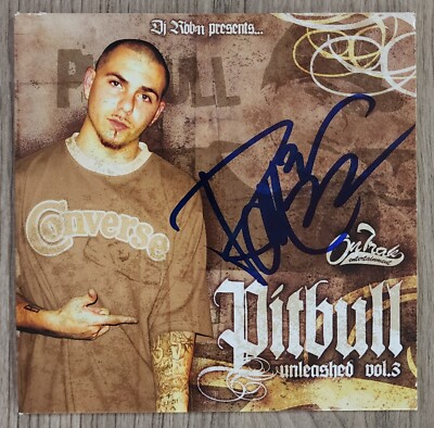Pitbull Signed Unleashed Vol 3 CD Booklet Rap Hip Hop Mr. 305