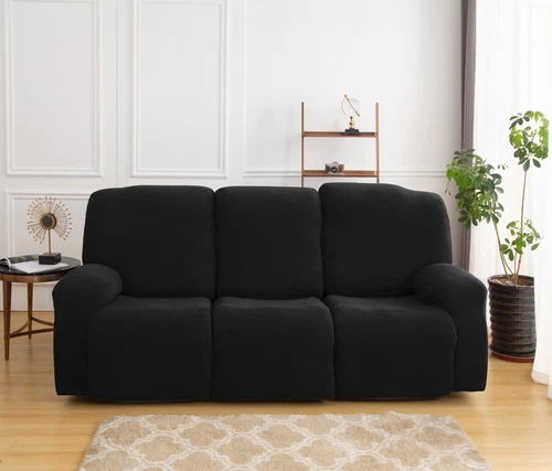 Elastischer Relaxsessel 3-Sitzer Sofa Bezug Jacquard Relaxsessel Schonbezüge - Bild 15 von 29