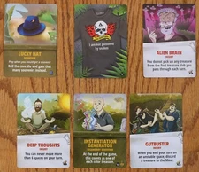 Fireball Island Restoration Games Kickstarter Promo Card Dice Tower Secret Cabal
