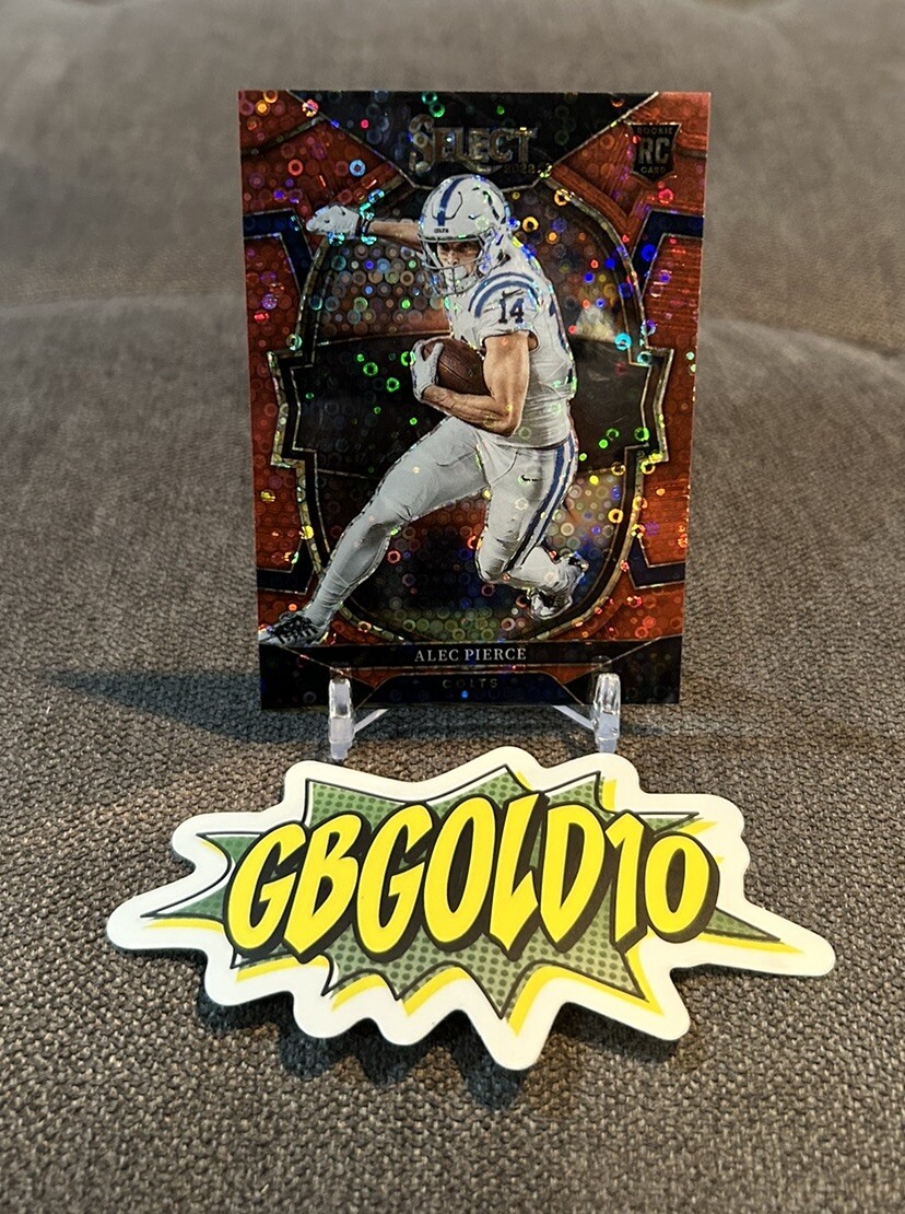 2022 Panini Select - Concourse Red Disco Prizm #45 Alec Pierce /49 (RC)