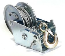 VERRICELLO 3000LB ARGANO PARANCO MANUALE FUNE CAVO ACCIAIO 10 MT BARCA AUTO