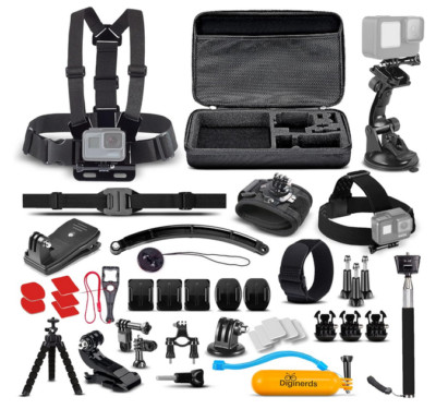 Brand New - Diginerds 50-in-One Sports Camera Go Pro Accessory Kit