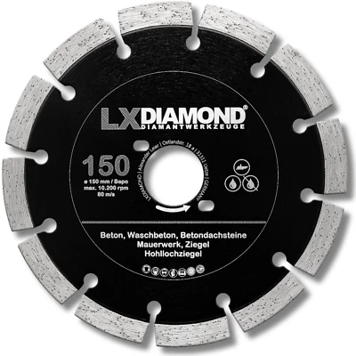 LXDIAMOND Diamant-Trennscheibe 150mm passend für Bepo FFS 150 151 Montagefräse