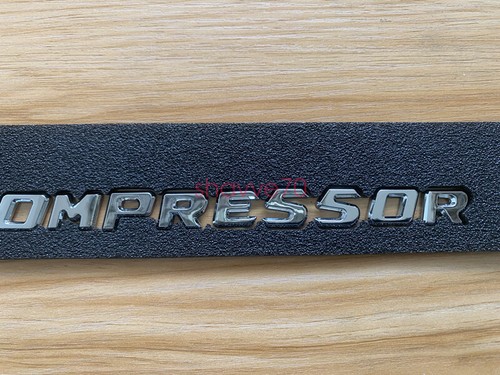 Chrome V8 KOMPRESSOR Sticker Perform Badge Fender Side Grill For Mercedes Benz - Bild 7 von 8