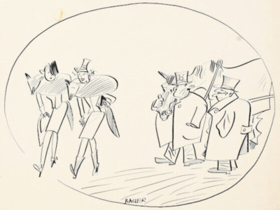 Spaziergang, Max Bauer, Fliegenden Blätter, München