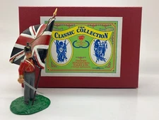 TROPHY MINIATURES NAPOLEONIC THE COLOURS OFFICER WITH KINGS COLOUR WA2KC