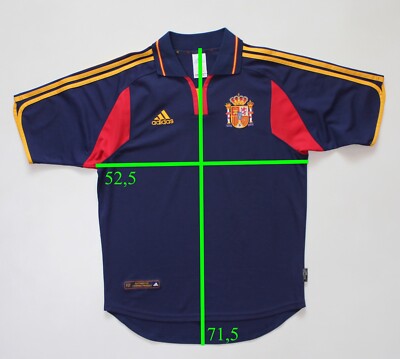 Vintage 2000 - 2002 Spain Away Football Shirt Jersey Adidas (size