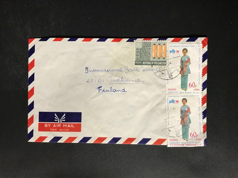 Indonesia #780//B242 Cover to Finland 1970-1999 Cover #867