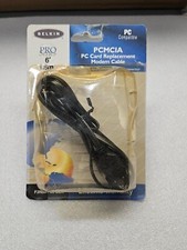 Belkin PCMCIA 15-Pin to RJ11 Plug Replacement Modem Cable 6' 1.8m F3N501-06-BLK