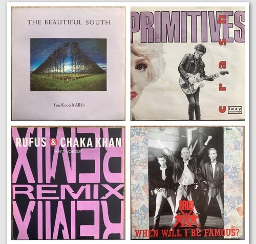 CHRISTMAS / GIFT BOXES OF 7” VINYL RECORDS 20 PER PACK 1980s PICTURE SLEEVES 80s - Picture 3 of 8