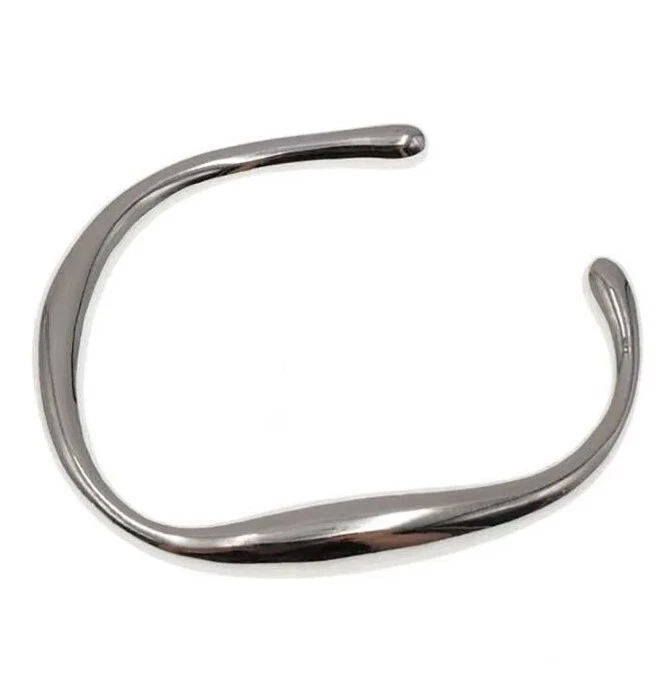 Klassischer Armreif Armspange 925 Silber breit glänzend poliert. Hochwertig. Top - Bild 2 von 4