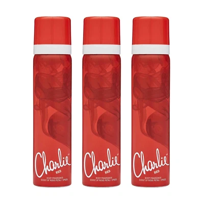 Charlie Red Body Fragrance 75ml Pack Of 3
