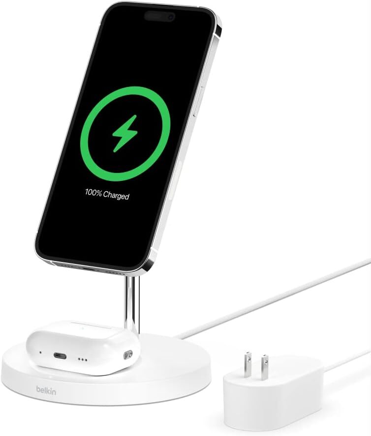 Belkin Boost Charge Pro 2-in-1 Wireless Charger Stand with