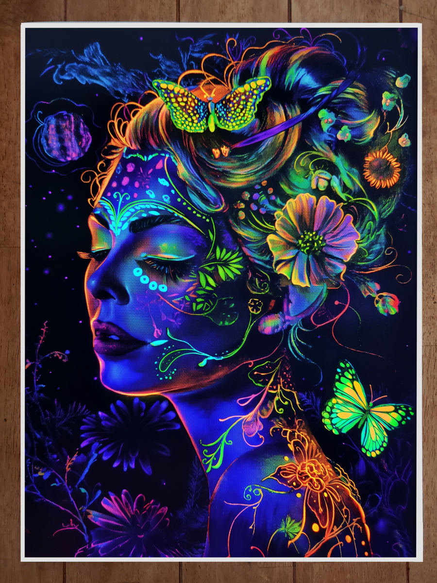 L'ART MEDICAL le nouveau SEXY! アートブック Art Nouveau Woman Poster Neon Colors 18x24in | eBay