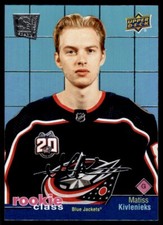 2020-21 UPPER DECK EXTENDED ROOKIE CLASS Matiss Kivlenieks Rookie Columbus Blue