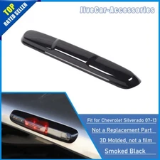 Smoked 3RD Third Brake Light Lamp Cover Trim For Chevy Silverado SIERRA 2007-13