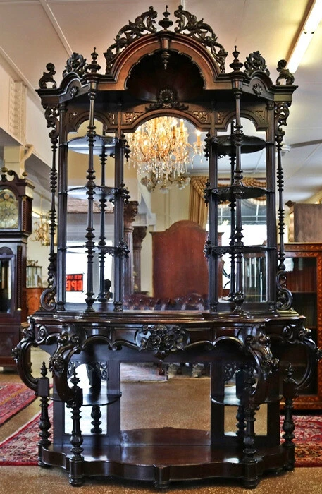 Precioso piso victoriano de palo de rosa del siglo XIX de Thomas Brooks Brooklyn NY Foto 4 de 4