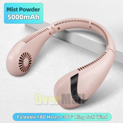 USB Portable Neck Hanging Fan Cooling Air Cooler Little Electric Air Conditioner - Picture 13 of 71