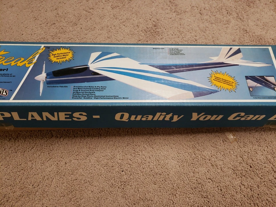 GREAT PLANES - Electro Streak 44" wingspan plane w/Goldfire motor - New - Image 2 of 4