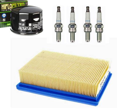 APRILIA SRV 850 Ie M55103 M55104 Luftfilter Ölfilter 4 Zündkerzen Wartungskit