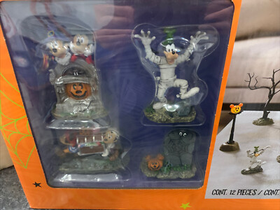 Disney (1598494) 12-Piece Halloween Village Set for sale online | eBay
