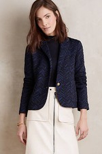 NEW ANTHROPOLOGIE BAS-RELIEF BLAZER BY CARTONNIER SZ 4