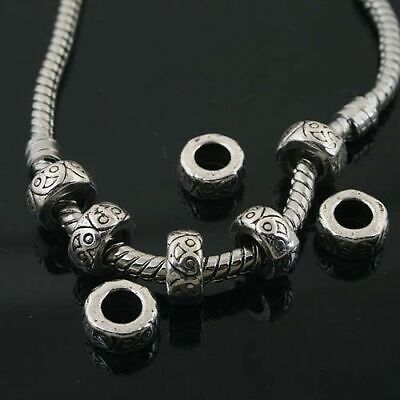 20pcs Tibetan Silver bail spacer charms Fit European Bracelet L0126