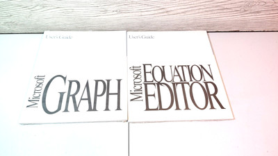 Vintage Microsoft Equation Editor/Graph For Windows User s Guide New Sealed....