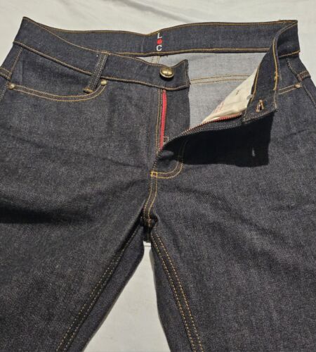 Lc Kurabo Denim Mens Jeans Japanese (Measured W30)Casual Logo - Picture 7 of 9
