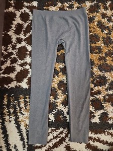 Womens Grey Leggings Stretchy Lightweight Size Small/Medium 