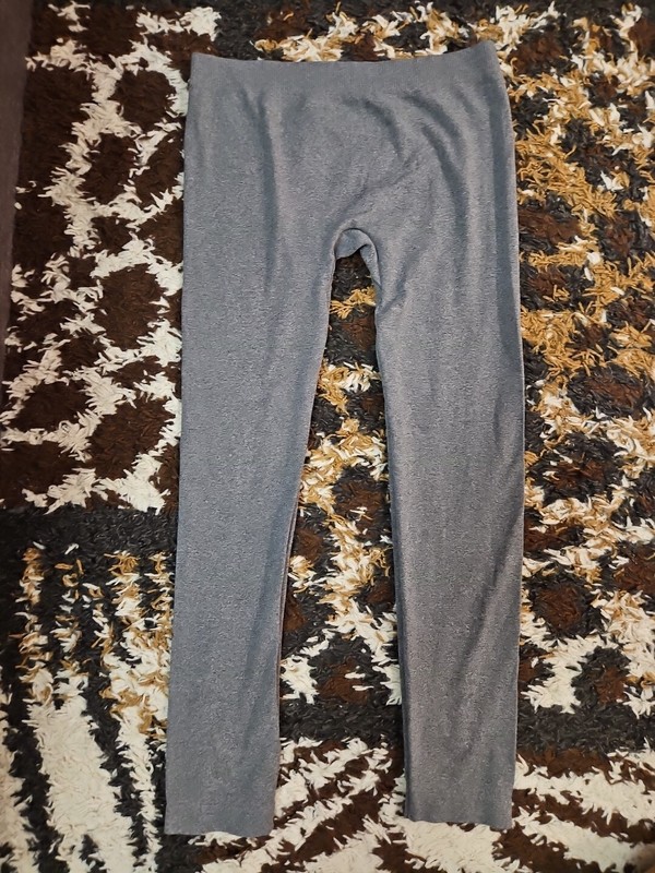 Womens Grey Leggings Stretchy Lightweight Size Small/Medium 