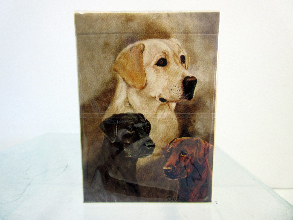 Best Friends Playing Cards - Labrador Retriever Dog Art By Ruth Maystead (Poker Size)