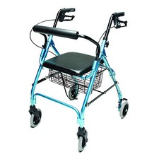 Graham Field Lumex Lite Rollator with Seat and 6 Inch Wheels, Aqua Open Box 