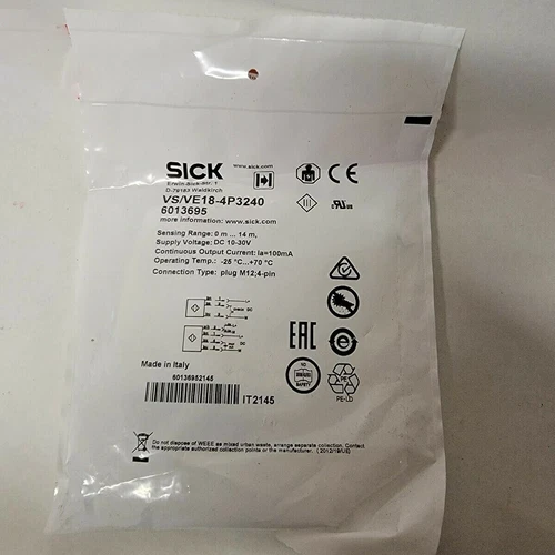 SICK VS/VE18-4P3240 Photoelectric Sensor New One Free Shipping VS/VE184P3240 - Picture 1 of 2