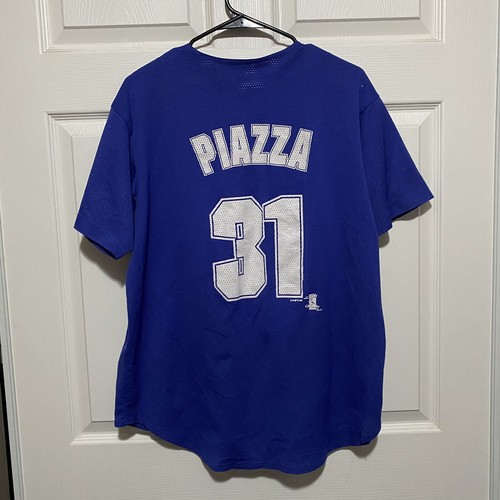 Vintage 90s Los Angeles Dodgers Mike Piazza 31 Jersey MLB True Fan Sz Large - 第 2/10 張圖片