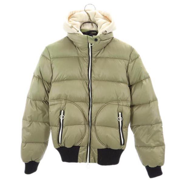 DUVETICA - DUVETICA　ダウンジャケット！42 DUVETICA Down jacket 42 Khaki Fleece hood Women | eBay