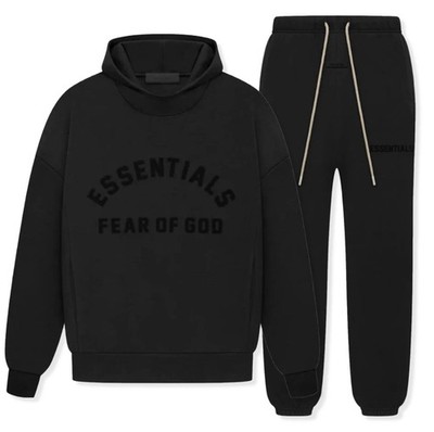 FEAR OF GOD ESSENTIALS スウェット ブラック XXS NEW Fear of God Essentials Jet Black Set Size Medium 100