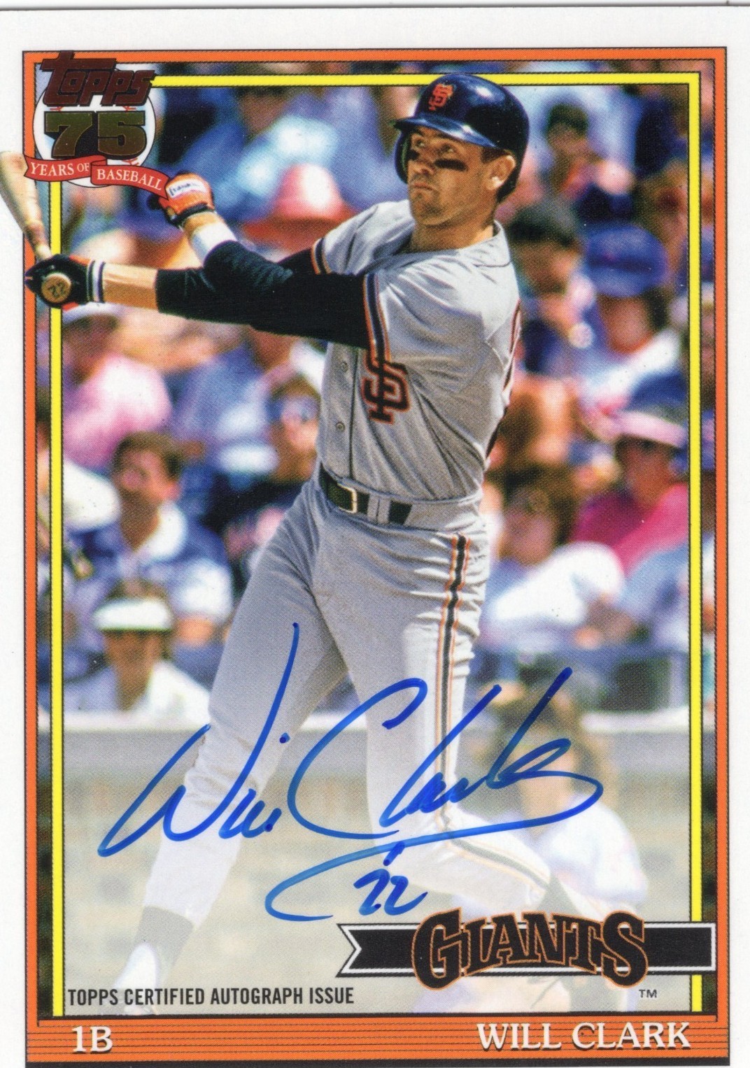 Will Clark auto 証明書有 2026 Topps Series 1 - Will Clark #91A-WC for sale | eBay