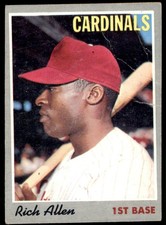 1970 TOPPS RICH ALLEN ST. LOUIS CARDINALS #40 VG+ (Wrinkles)