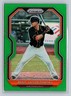Mike Yastrzemski Green Prizm #33 2021 Panini Prizm Atlanta Braves