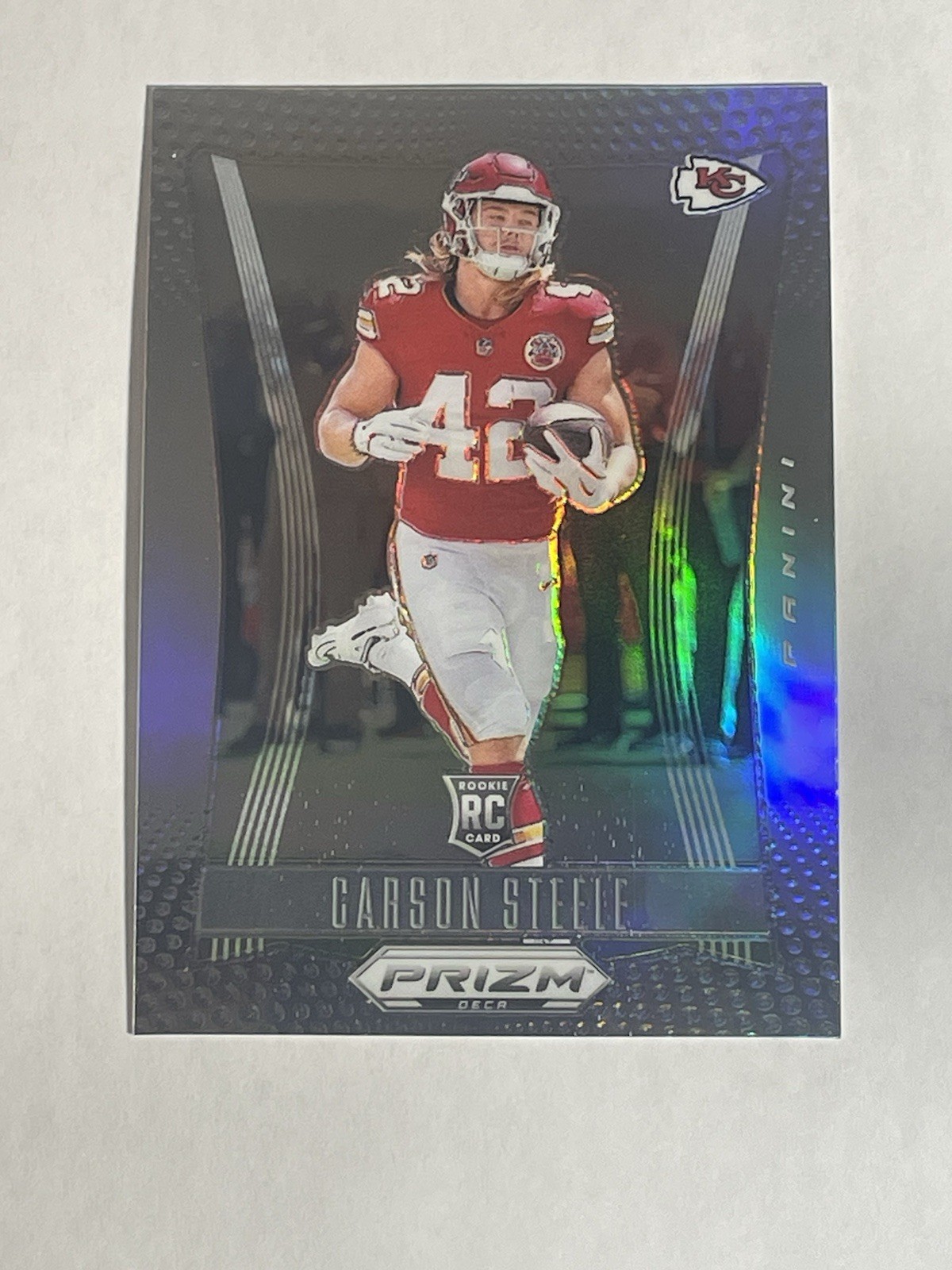 Carson Steele 2024 Panini Prizm Deca RC Silver Rookie #159 Chiefs