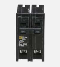 SQUARE D HOM2100 AMP DOUBLE POLE CIRCUIT BREAKER HOM2100CP NEW