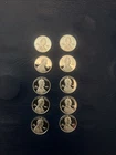 1 Gram Lot of 10x .999 Fine Silver Shield Penny Tribute Rounds
