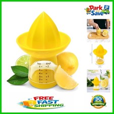 Elegant BPA-Free Hand Juicer with Built-In Measuring Cup - Compact Citrus Tool