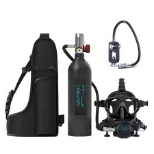 Complete Diving Set with Lung Tank Scuba Tank, 1L Mask System for Pool Water