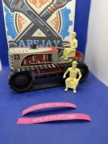 1 new driver for Marx Climbing Tractor Wind Up Tin Litho  toy No 5 Dozer