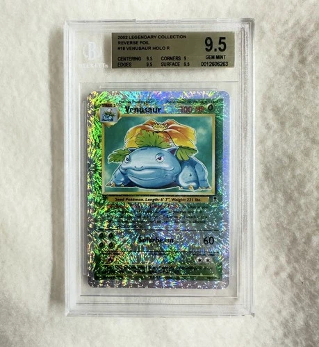 BGS 9.5 Gem Mint Legendary Collection Venusaur Reverse Holo 18/110