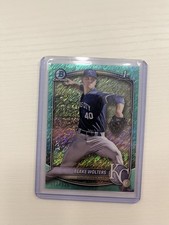2025 Bowman Blake Wolters 1st Bowman Chrome Aqua Shimmer /125